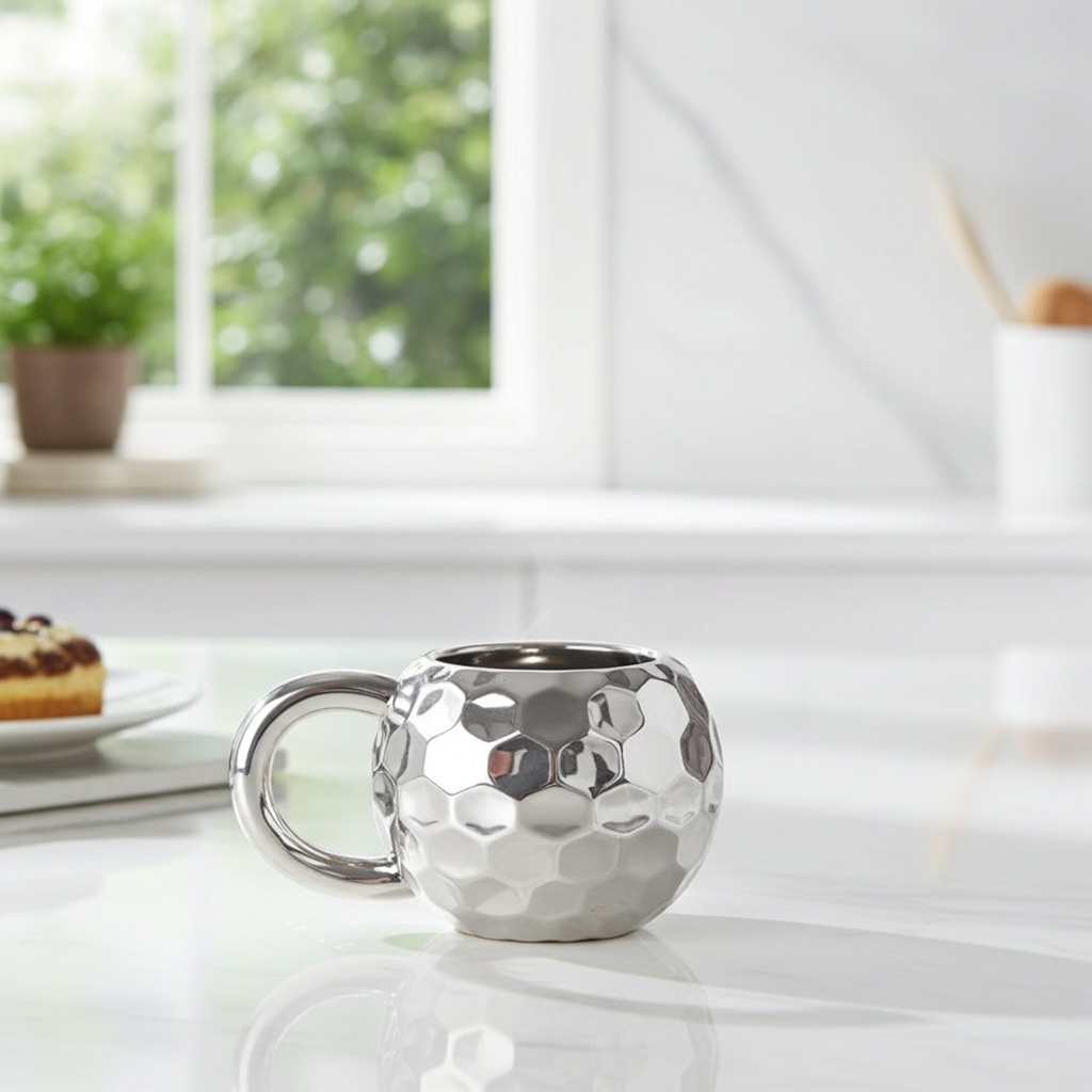 Unique Silver Disco Ball Mug