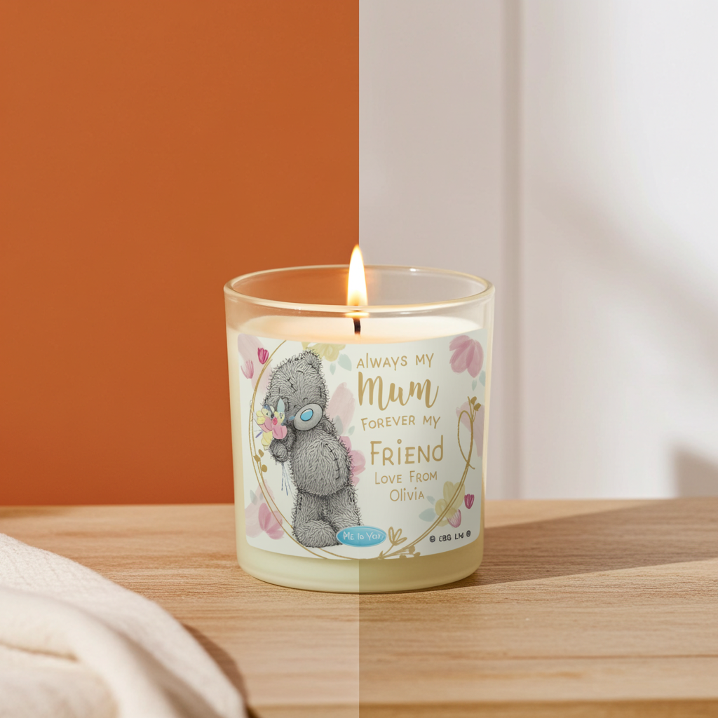 Me to You ‘Forever My Friend’ Personalised Vanilla Candle | A Heartfelt Gift for Mum - Artfully Curated Creations and identify whats in the image