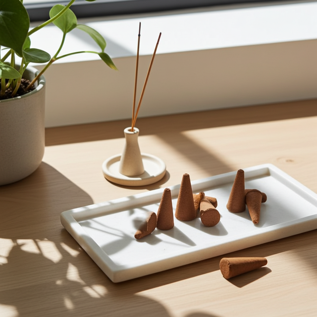 Plant Based Incense Cones - Artfully Curated Creations and identify whats in the image