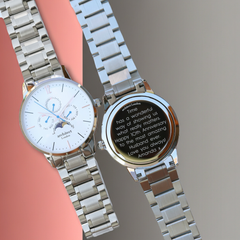 Personalised Men's Apollo Handcrafted Watch By Architect London | Modern Font Engraving | A Personal Gift