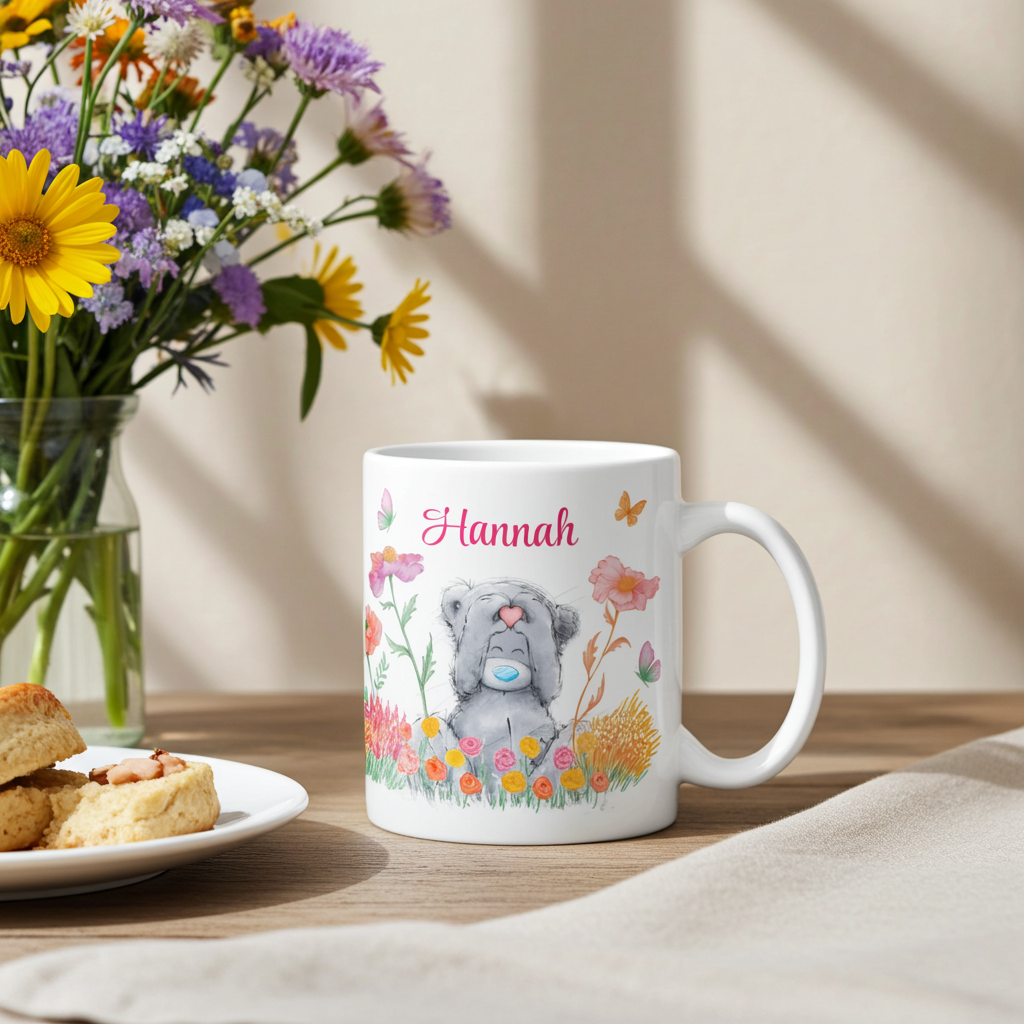 Personalised Me to You Floral Ceramic Mug | A Charming Gift for Any Occasion