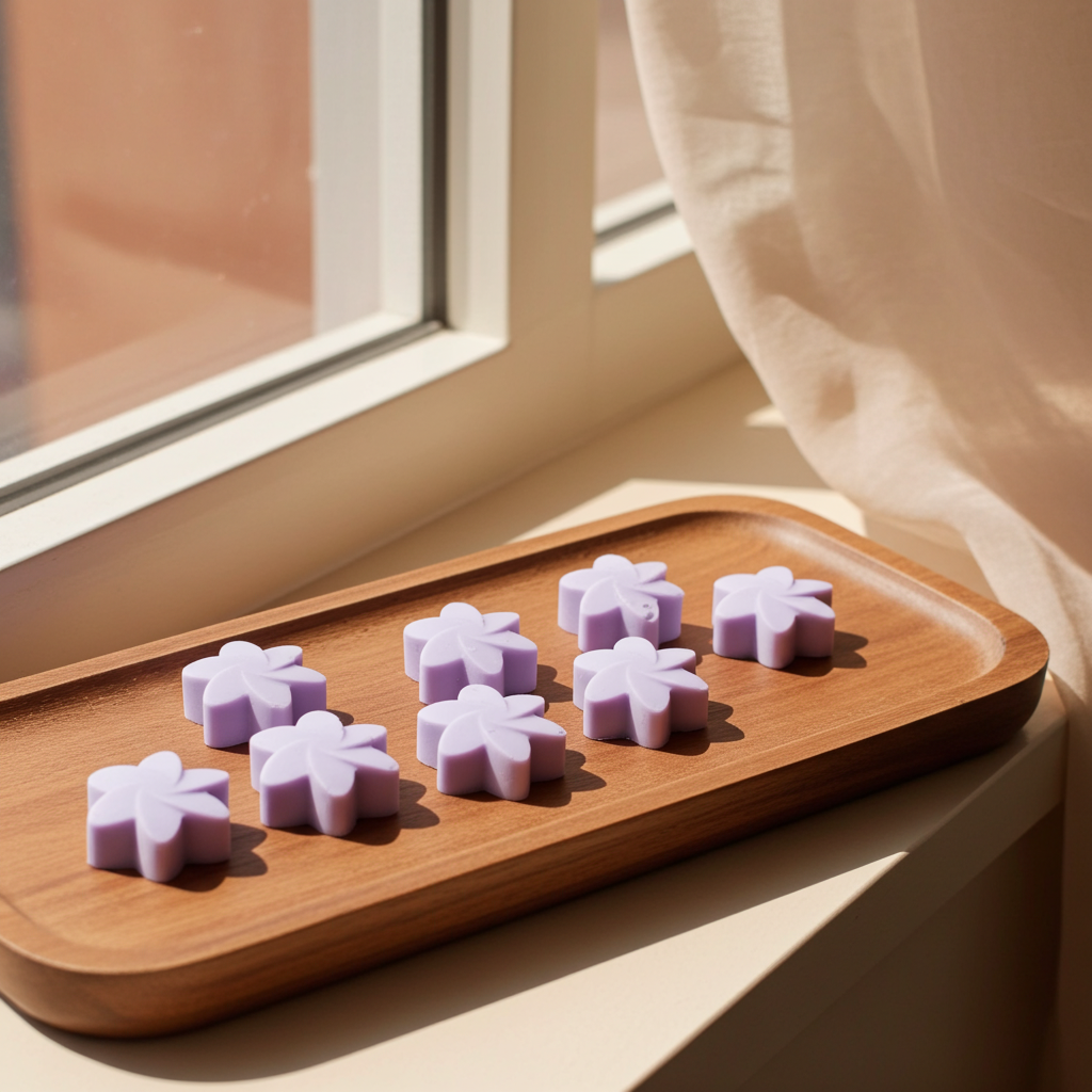 Flower Shaped Scented Box of 6 Wax Melts