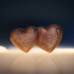 Bali Secret Trinket Storage Box - Two Hearts