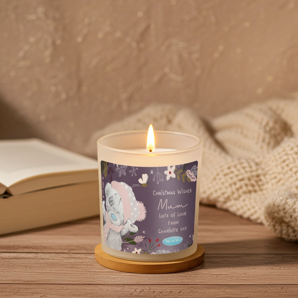 Personalised Me to You Cosy Winter Candle Jar | Custom Christmas Gift - Artfully Curated Creations and identify whats in the image
