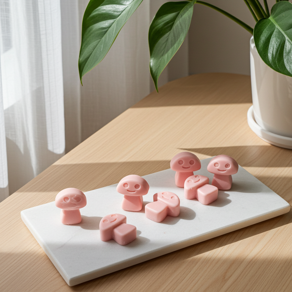 Mushroom Shaped Scented Box of 6 Wax Melts