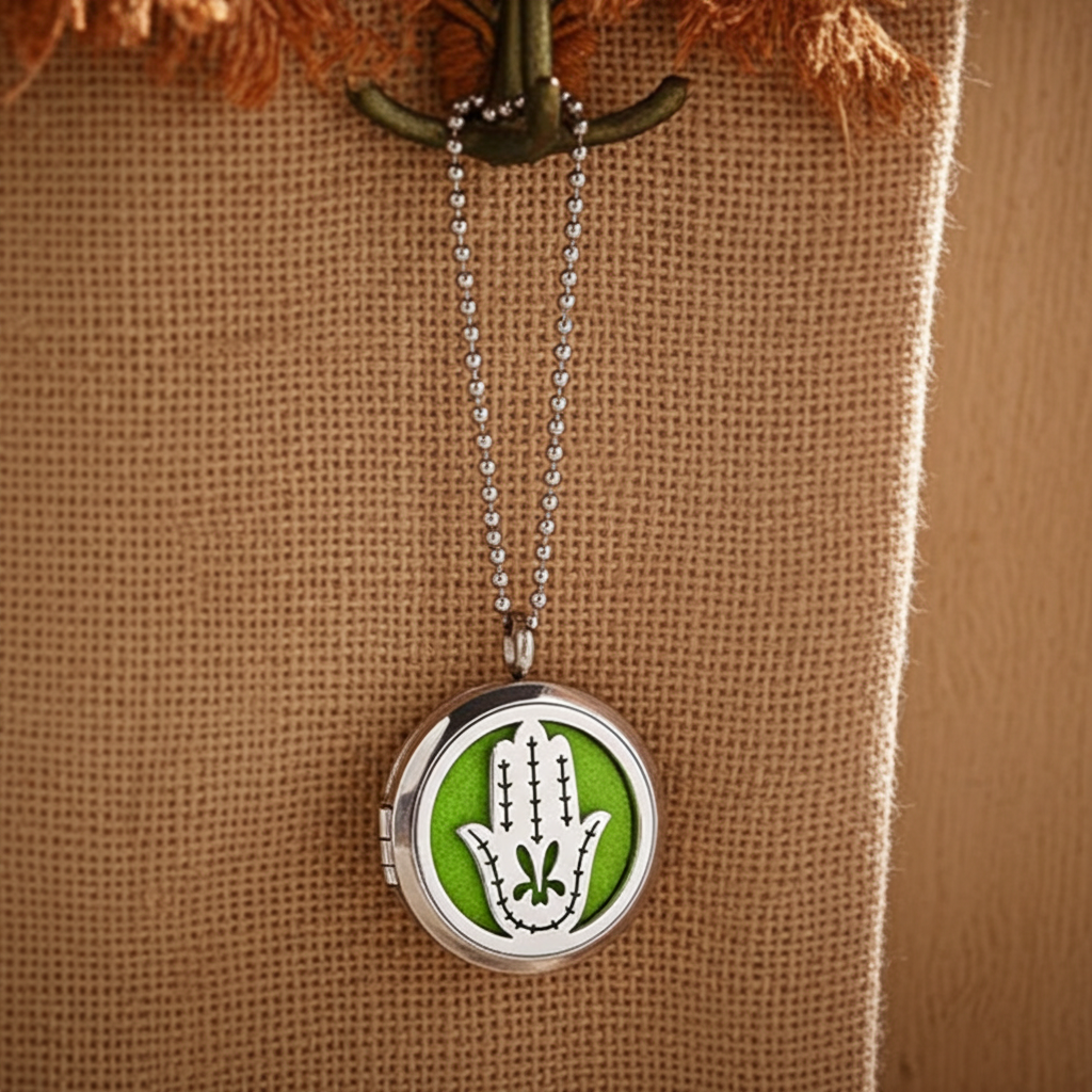 Aromatherapy Diffuser Necklace - 30mm - Artfully Curated Creations and identify whats in the image