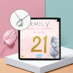 Personalised Me To You ‘Sparkle & Shine’ Necklace | Engraved Sentiment Box for Birthdays