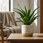 Personalised Floral Flecked Ceramic Plant Pot | A Beautiful Gift for Any Occasion
