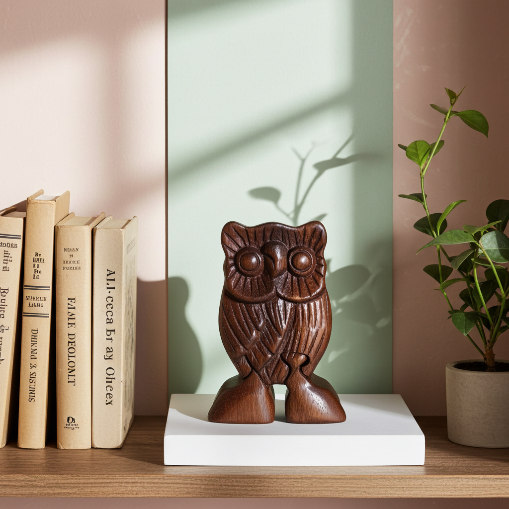 Bali Secret Trinket Storage Box - Owl