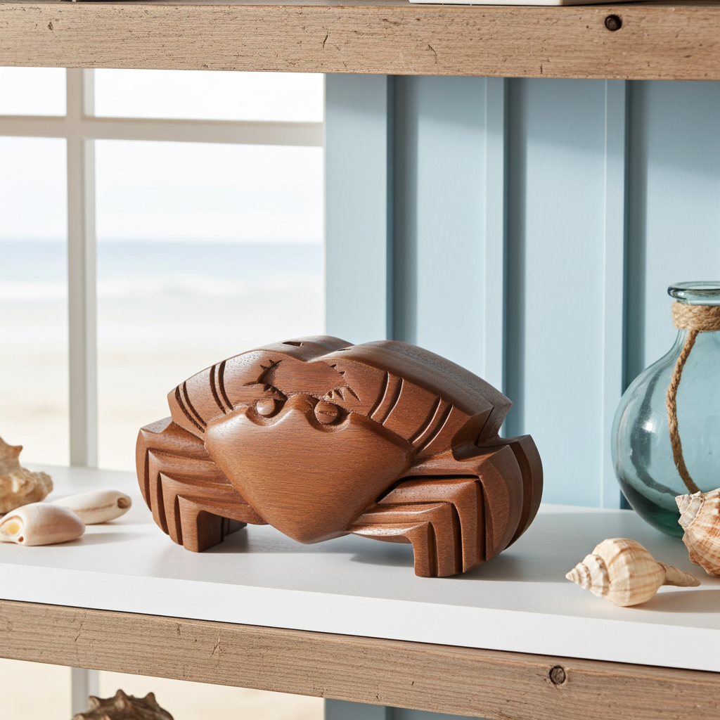 Bali Secret Trinket Storage Box - Crab