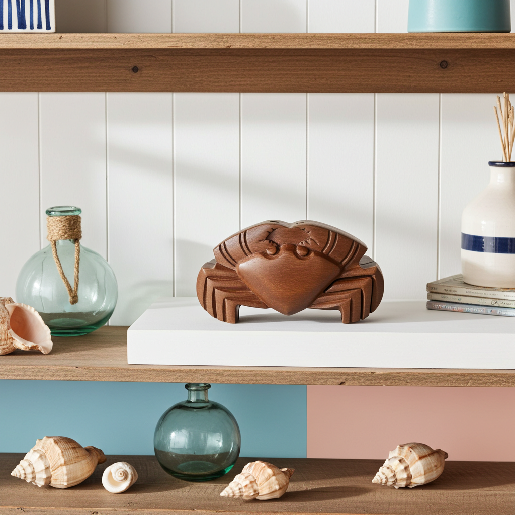 Bali Secret Trinket Storage Box - Crab