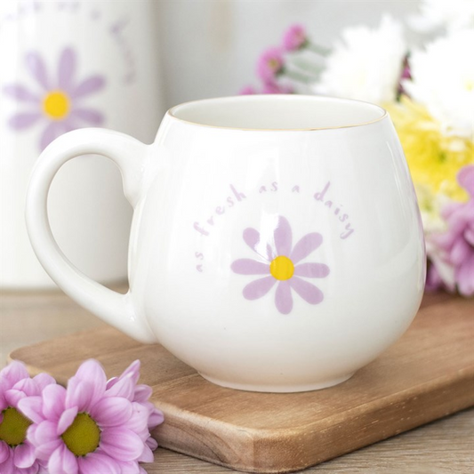 ‘As Fresh as a Daisy’ Mug | 500ml New Bone China Mug | Spring Floral Gift | Mother’s Day & Birthday Present