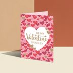 Personalised “Be My Valentine” Confetti Hearts Card | A Gorgeous Gift for Someone Special