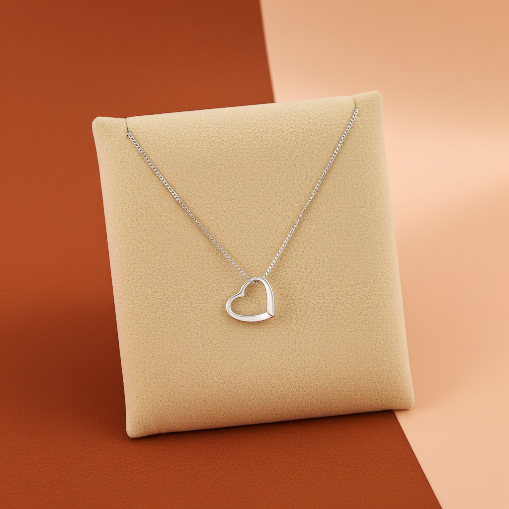 Personalised ‘Love You’ Silver Necklace | Engraved Sentiment Card & Gift Box