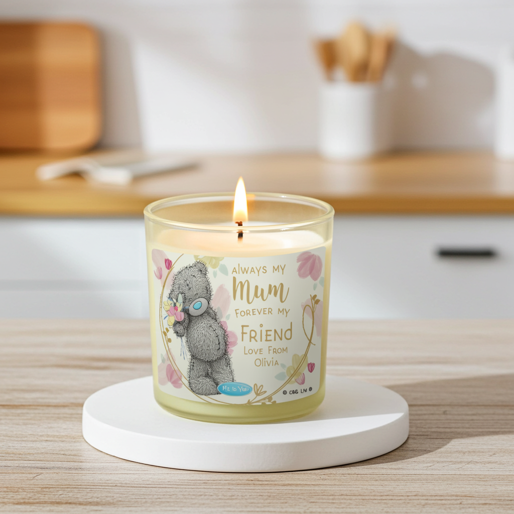 Me to You ‘Forever My Friend’ Personalised Vanilla Candle | A Heartfelt Gift for Mum - Artfully Curated Creations and identify whats in the image