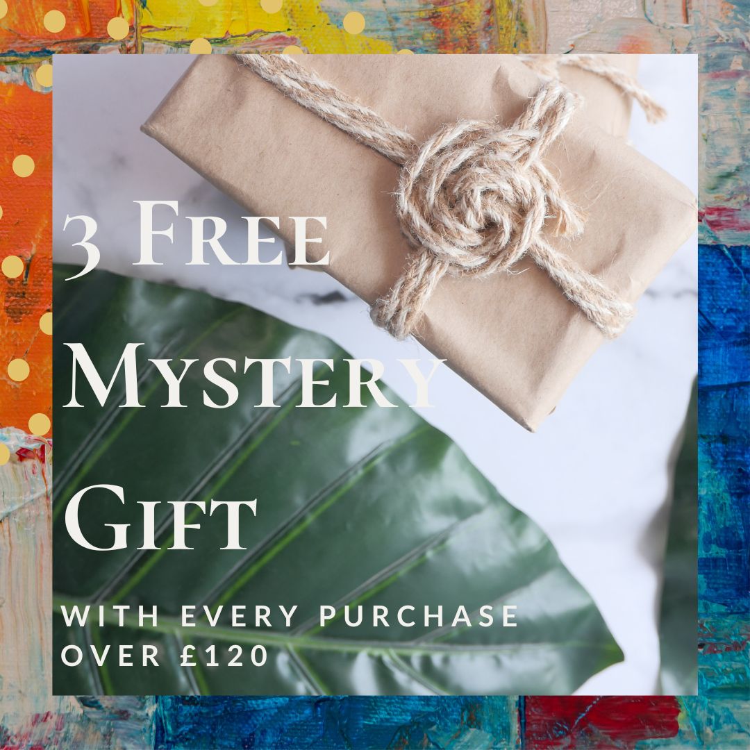 Free Mystery Gift On Orders Over £120 - Artfully Curated Creations and identify whats in the image