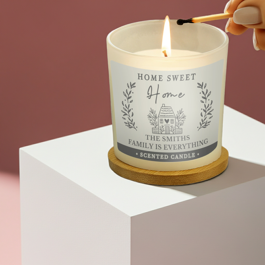 Personalised ‘Home Sweet Home’ Vanilla Jar Candle | A Lovely New Home Gift