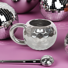 Unique Silver Disco Ball Mug