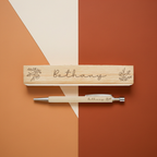 Personalised Floral Wooden Pen & Box Set | A Thoughtful Gift for Any Occasion