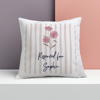 Personalised Floral Cushion | A Charming, Cosy Gift for Any Home