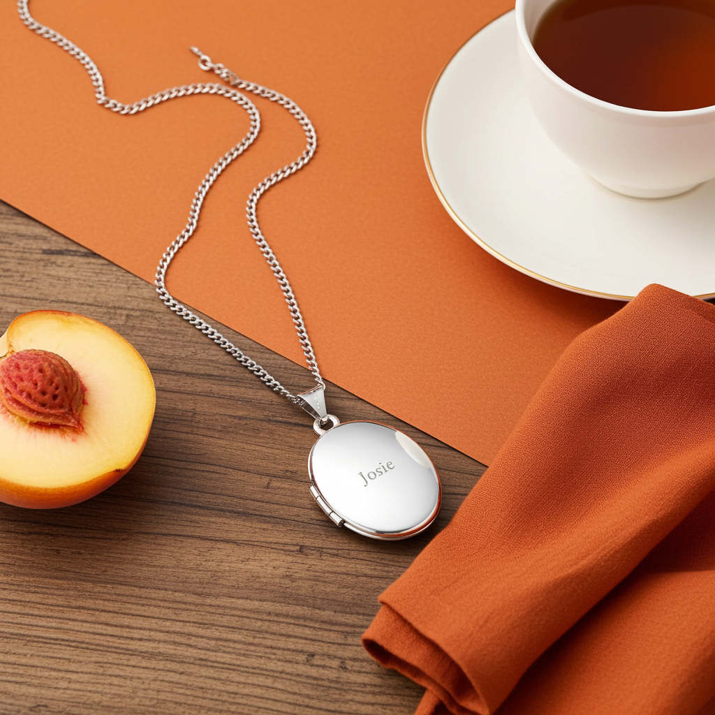 Personalised Sterling Silver Oval Locket | Engraved Name & Photo Keepsake Gift Box