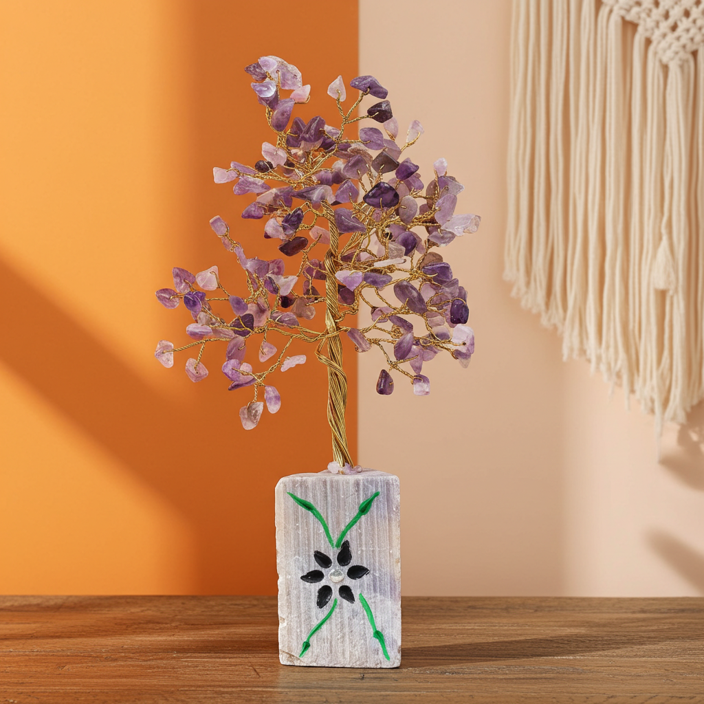 Amethyst Indian Gemstone Tree