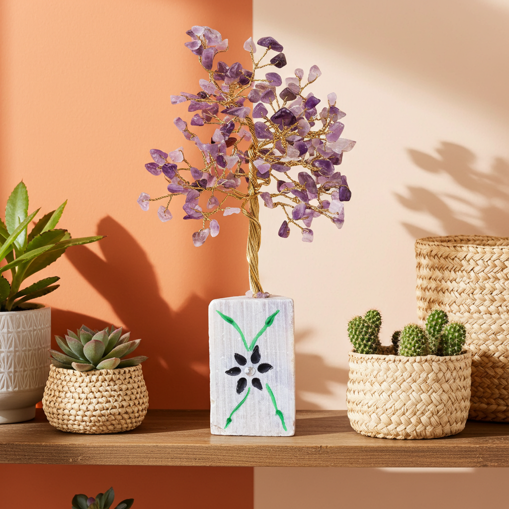 Amethyst Indian Gemstone Tree