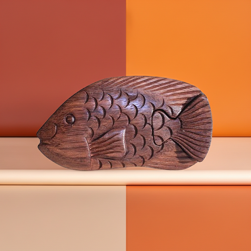 Bali Secret Trinket Storage Box - Fish