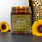 Art Candle Original Clay Artwork Scented Soy Wax in Amber Jar, Handmade Gift, Wedding Favor, Unique Home Décor Candle, Luxury Party Bag Gift