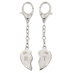 Personalised Two Hearts Keyring | A Beautiful Gift for Newlyweds