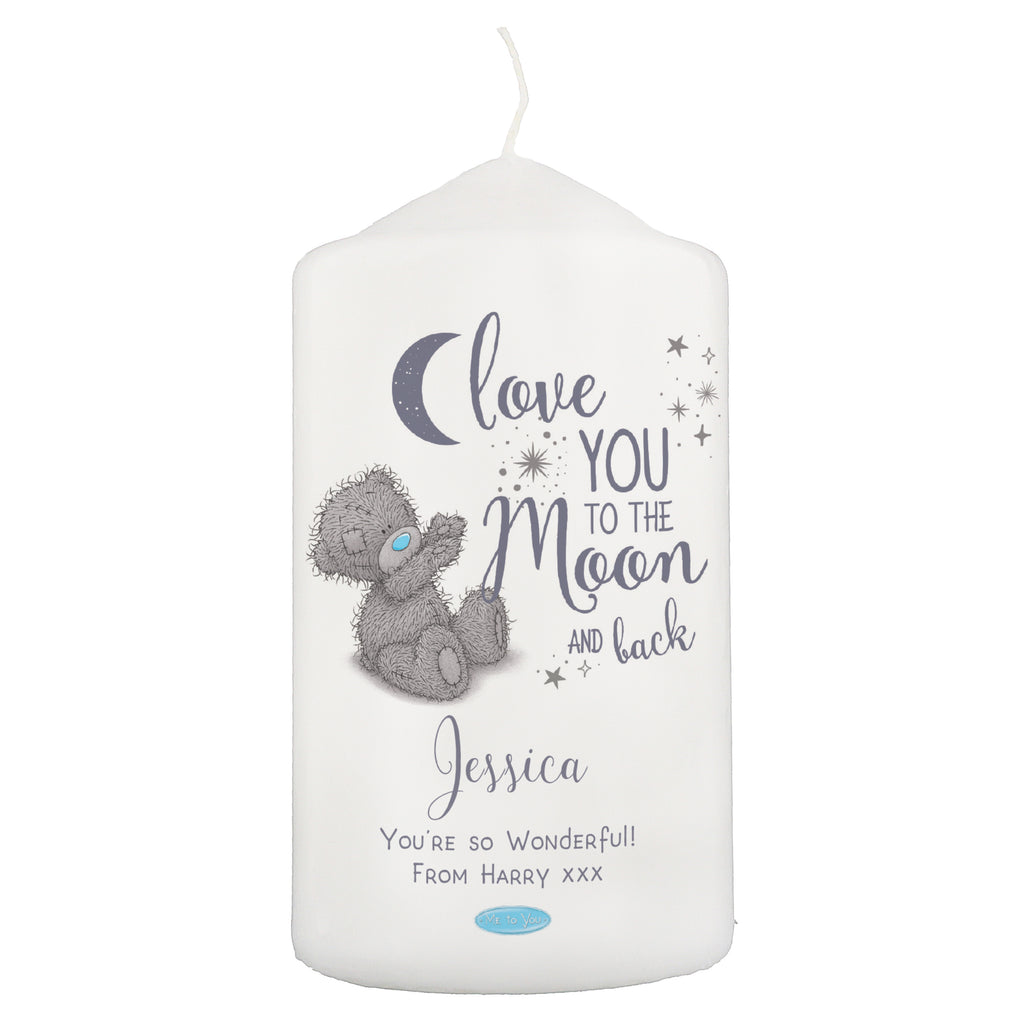 Me to You ‘Love You to the Moon and Back’ Personalised Pillar Candle