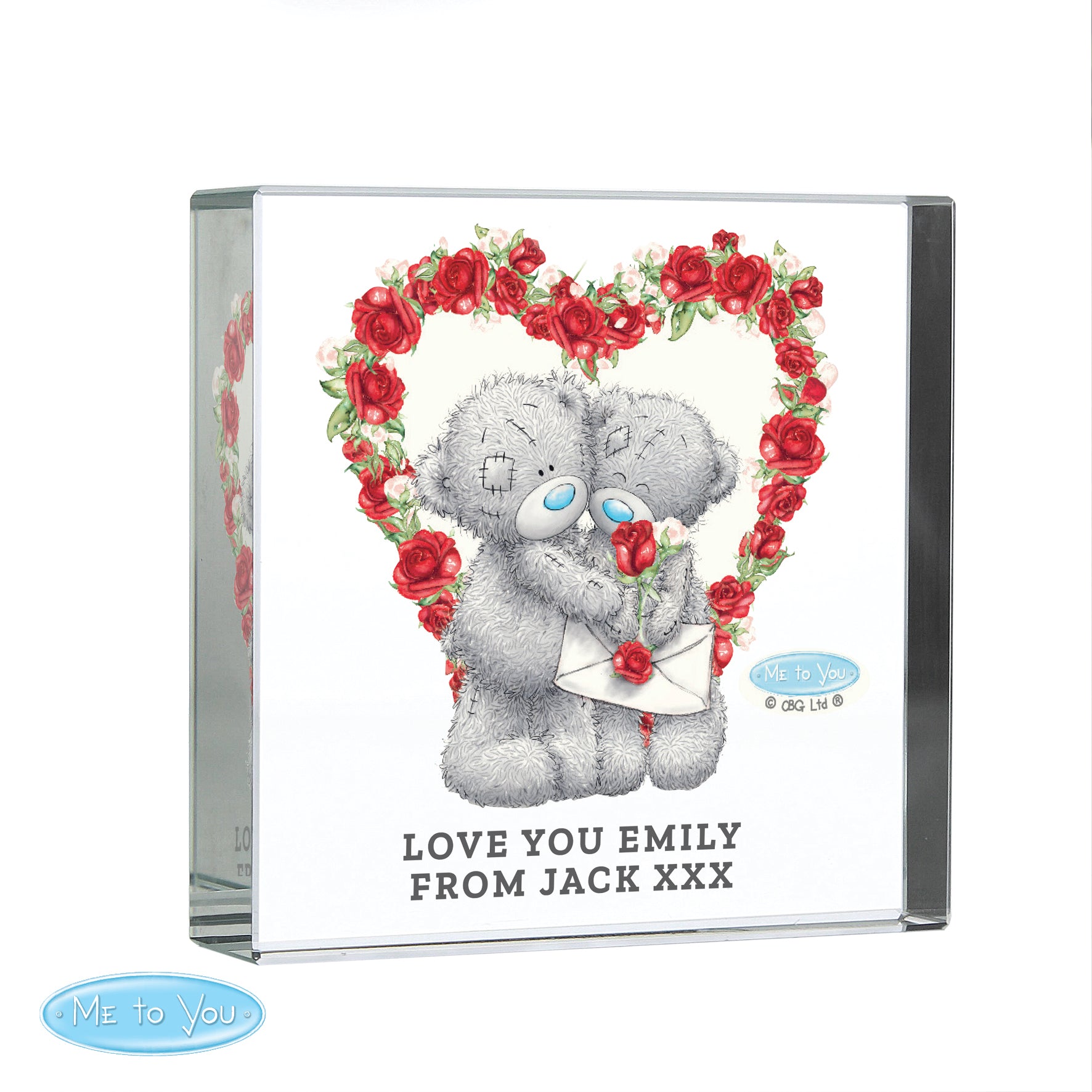 Personalised Me to You Valentine’s Crystal Token | A Beautiful Way to Say “I Love You”
