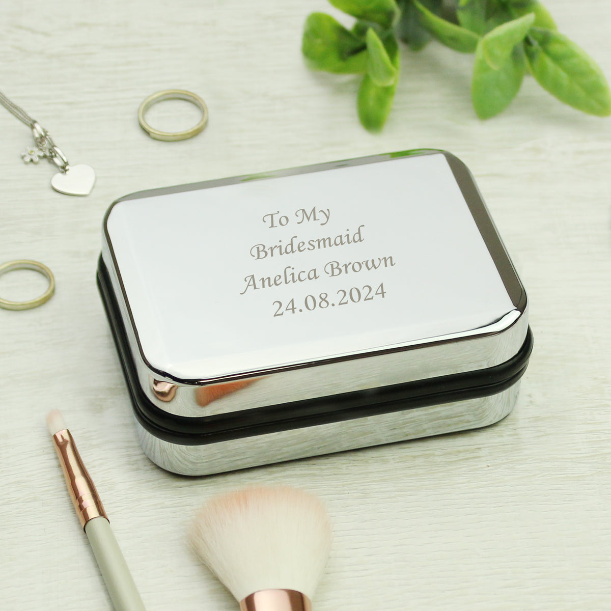 Personalised Sterling Silver Heart Necklace | Engraved Gift Box for Birthdays, Weddings & Mother’s Day - Artfully Curated Creations and identify whats in the image