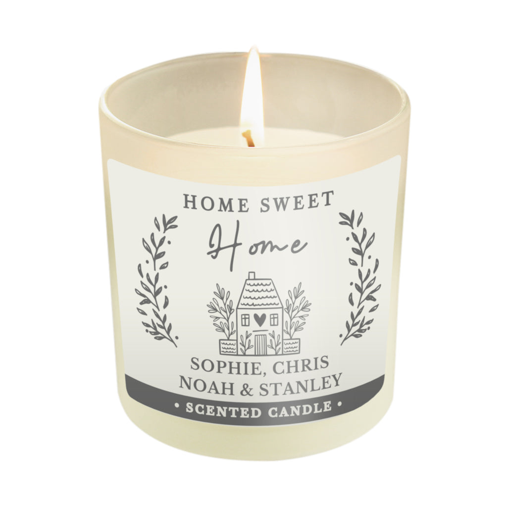 Personalised ‘Home Sweet Home’ Vanilla Jar Candle | A Lovely New Home Gift