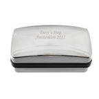 Personalised Silver Cufflink Box | Engraved Keepsake Gift for Weddings, Birthdays & Father’s Day