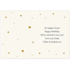 Personalised Gold Champagne Flutes Greeting Card | A Stylish Way to Celebrate Their Special Day