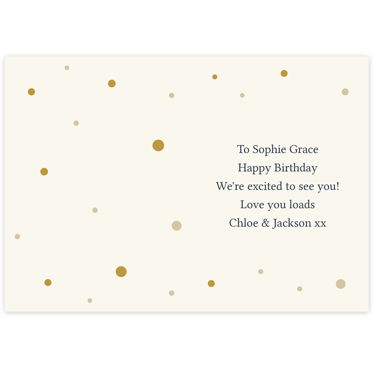 Personalised Gold Champagne Flutes Greeting Card | A Stylish Way to Celebrate Their Special Day - Artfully Curated Creations and identify whats in the image