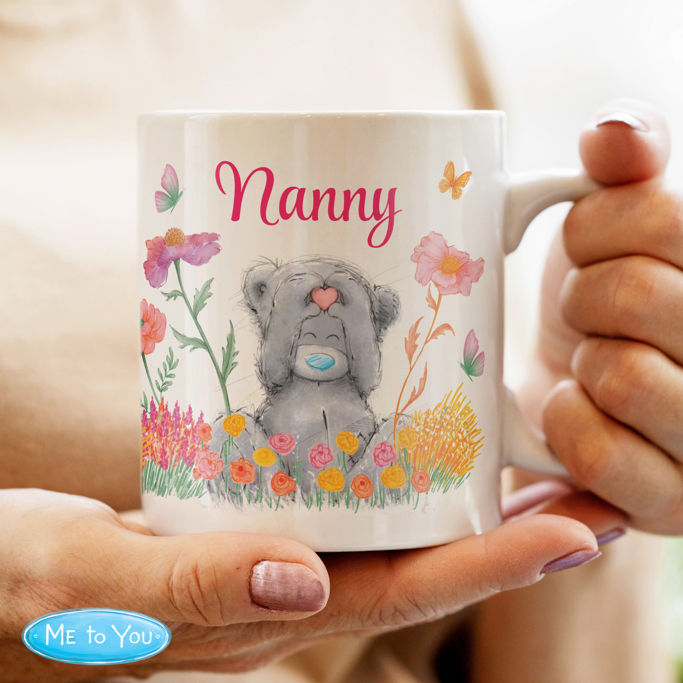 Personalised Me to You Floral Ceramic Mug | A Charming Gift for Any Occasion