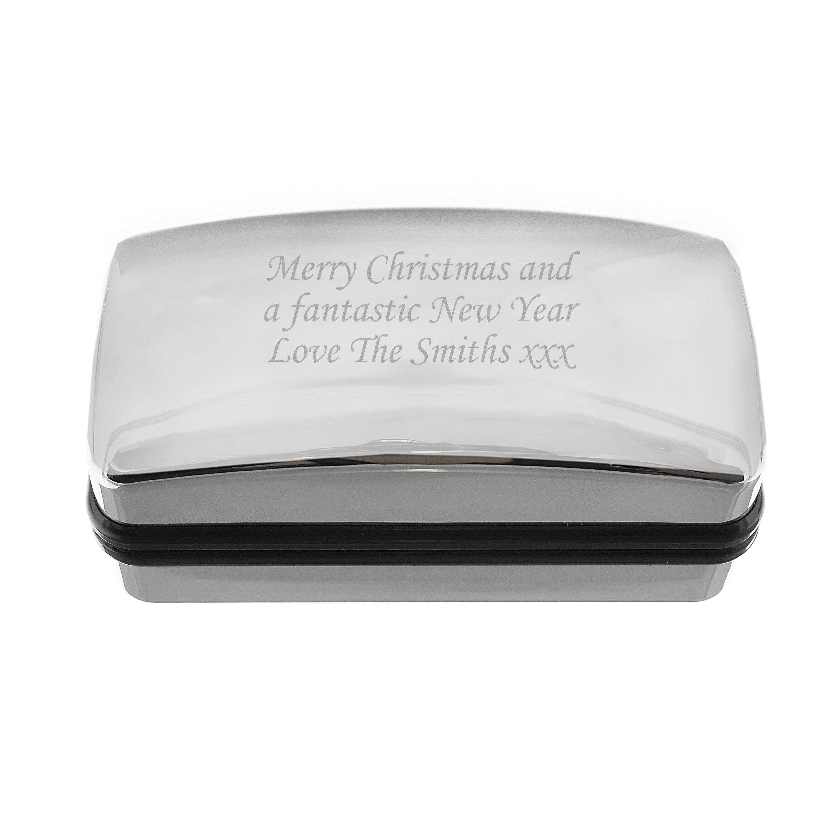 Personalised Silver Cufflink Box | Engraved Keepsake Gift for Weddings, Birthdays & Father’s Day