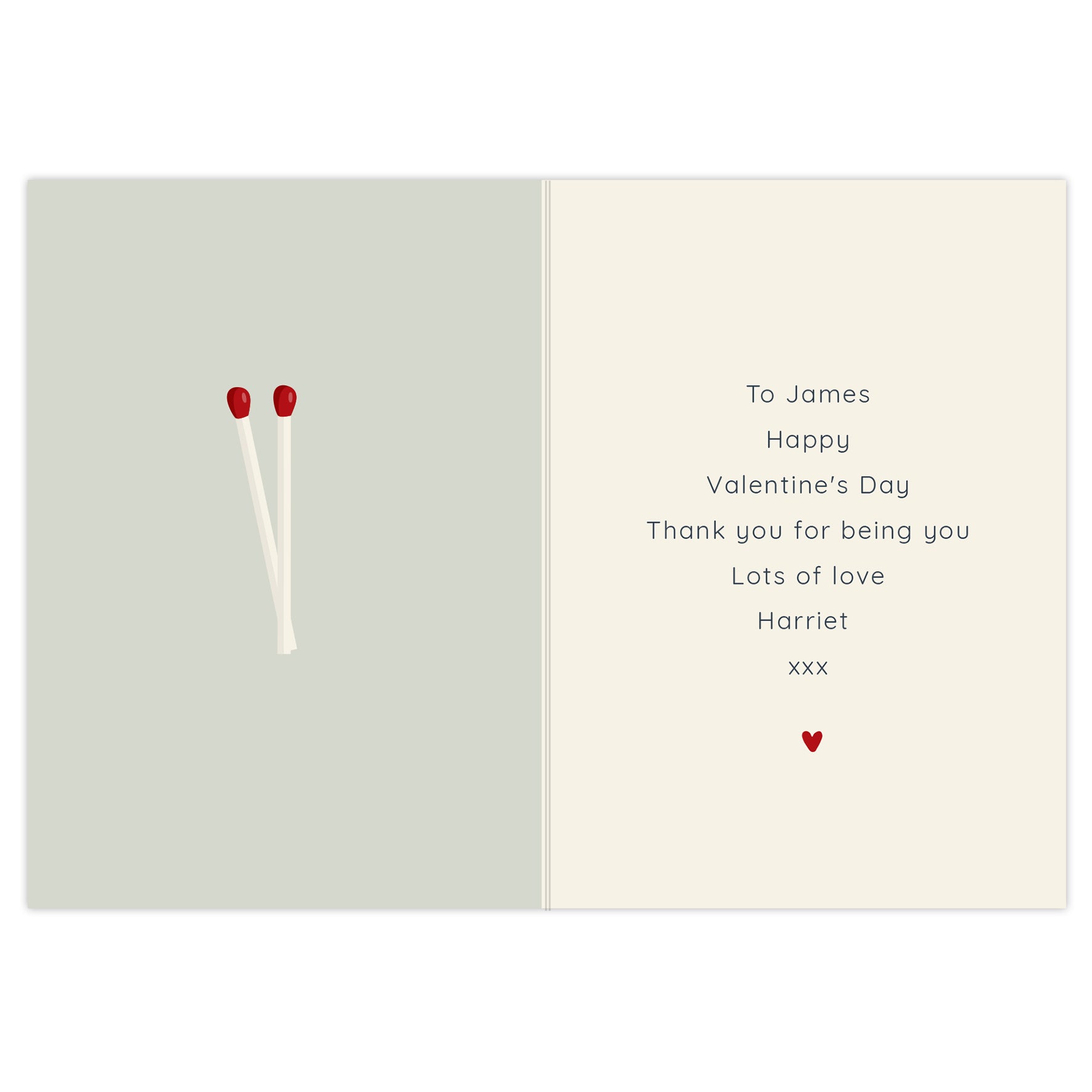 Personalised “My Perfect Match” Valentine’s Card | A Cute & Thoughtful Keepsake