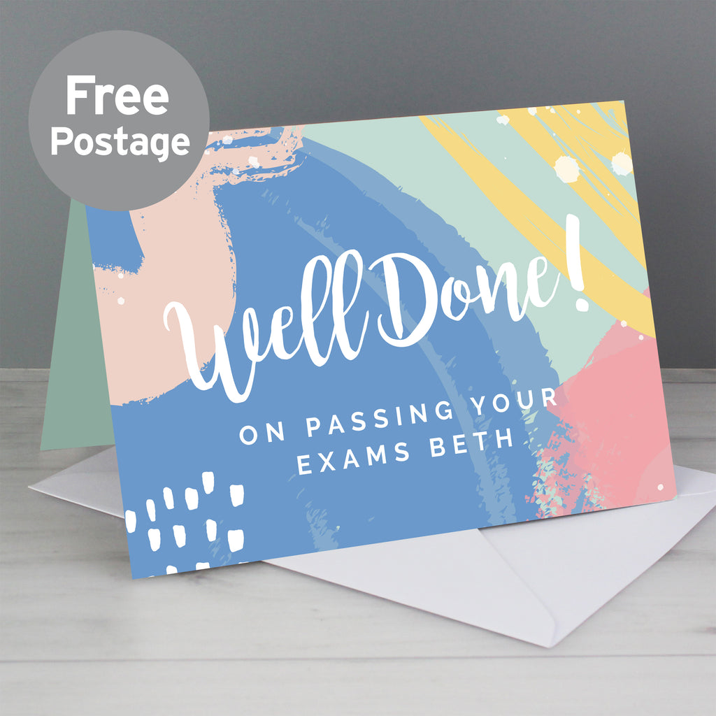 Personalised “Well Done!” Card | A Bright & Fun Way to Celebrate Their Success