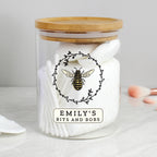 Personalised Bee Glass Jar | A Sweet & Stylish Way to Store Your Essentials