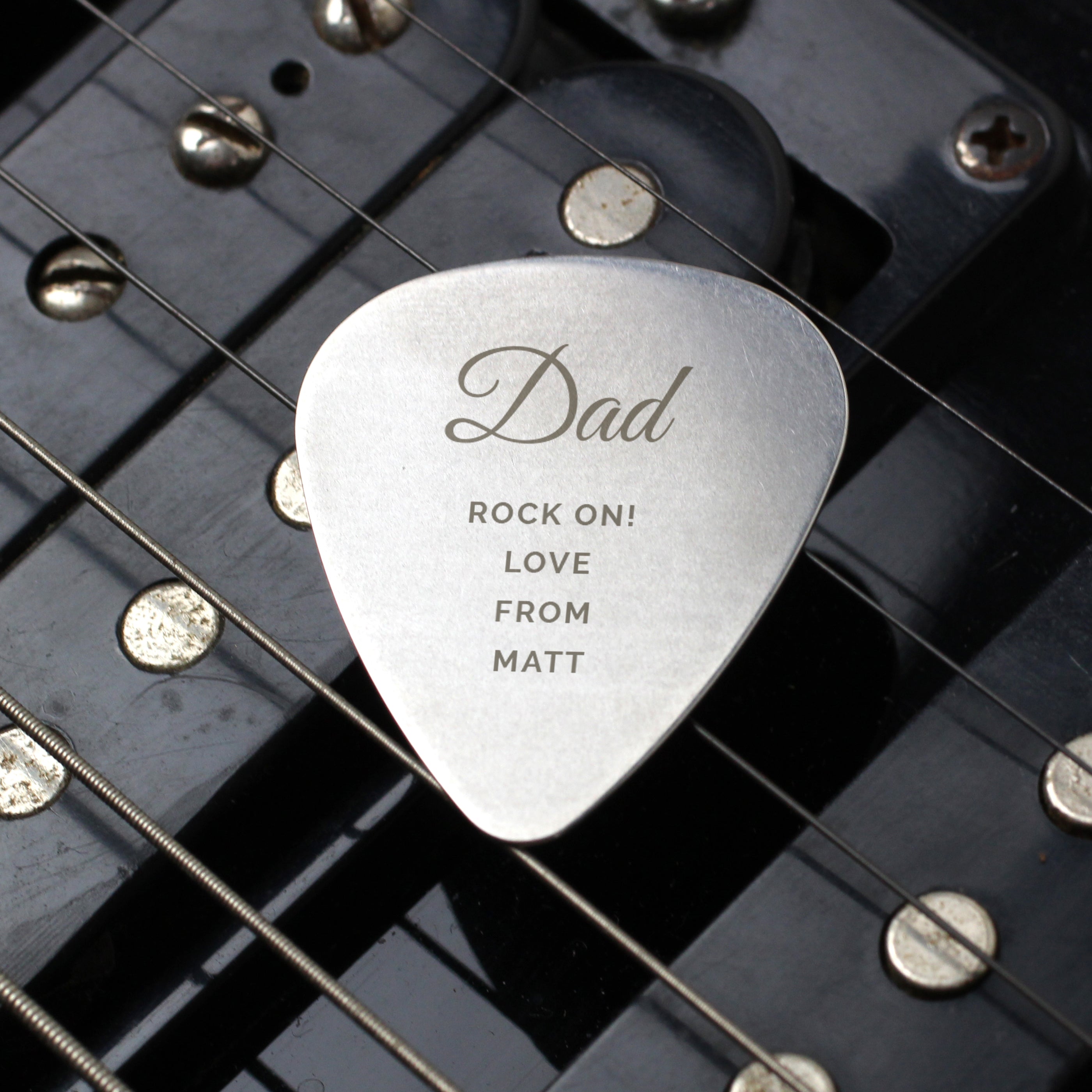 Personalised Stainless Steel Guitar Pick | The Perfect Gift for Any Music Lover