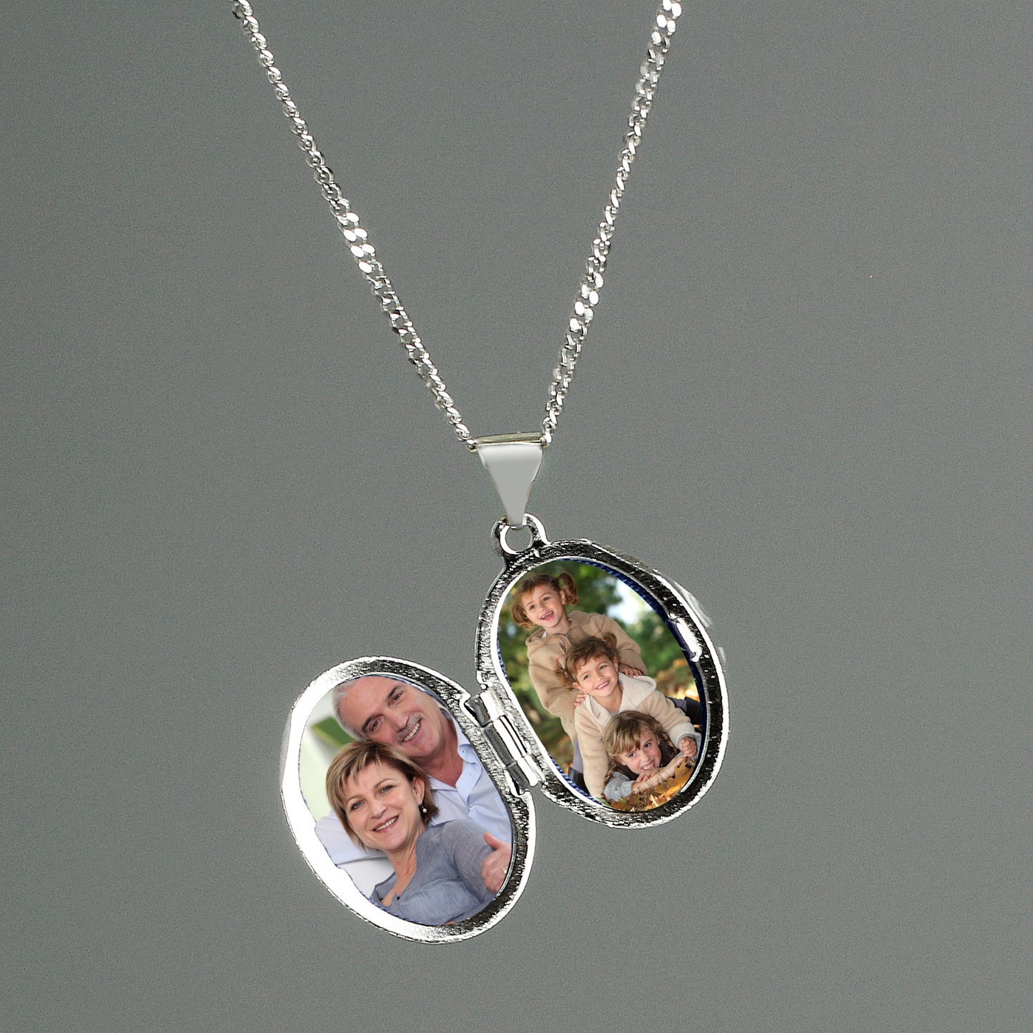 Personalised Sterling Silver Oval Locket | Engraved 5‑Line Message & Photo Keepsake Gift Box - Artfully Curated Creations and identify whats in the image