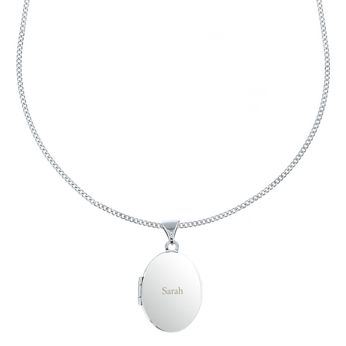 Personalised Sterling Silver Oval Locket | Engraved Name & Photo Keepsake Gift Box - Artfully Curated Creations and identify whats in the image