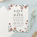 Personalised Pink Floral Save the Date Cards | A Stylish Way to Announce Your Wedding