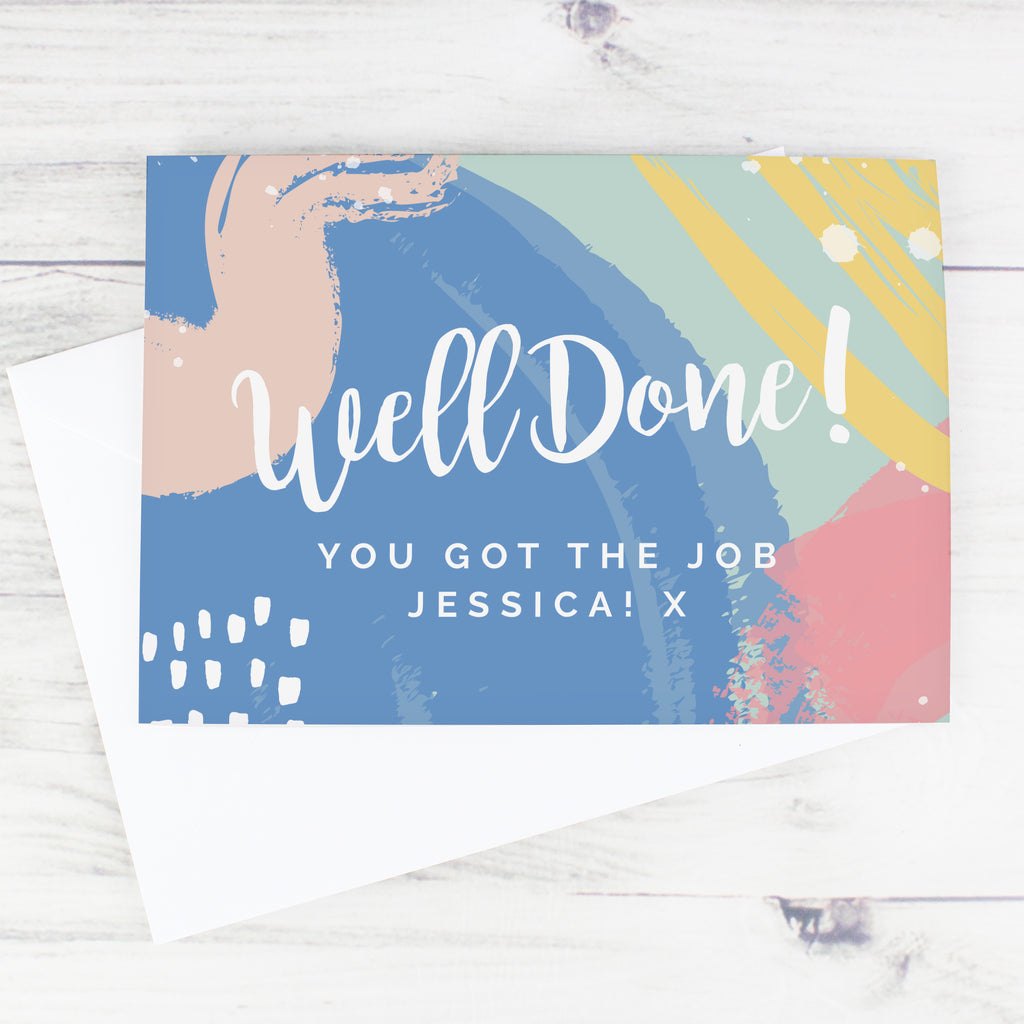 Personalised “Well Done!” Card | A Bright & Fun Way to Celebrate Their Success