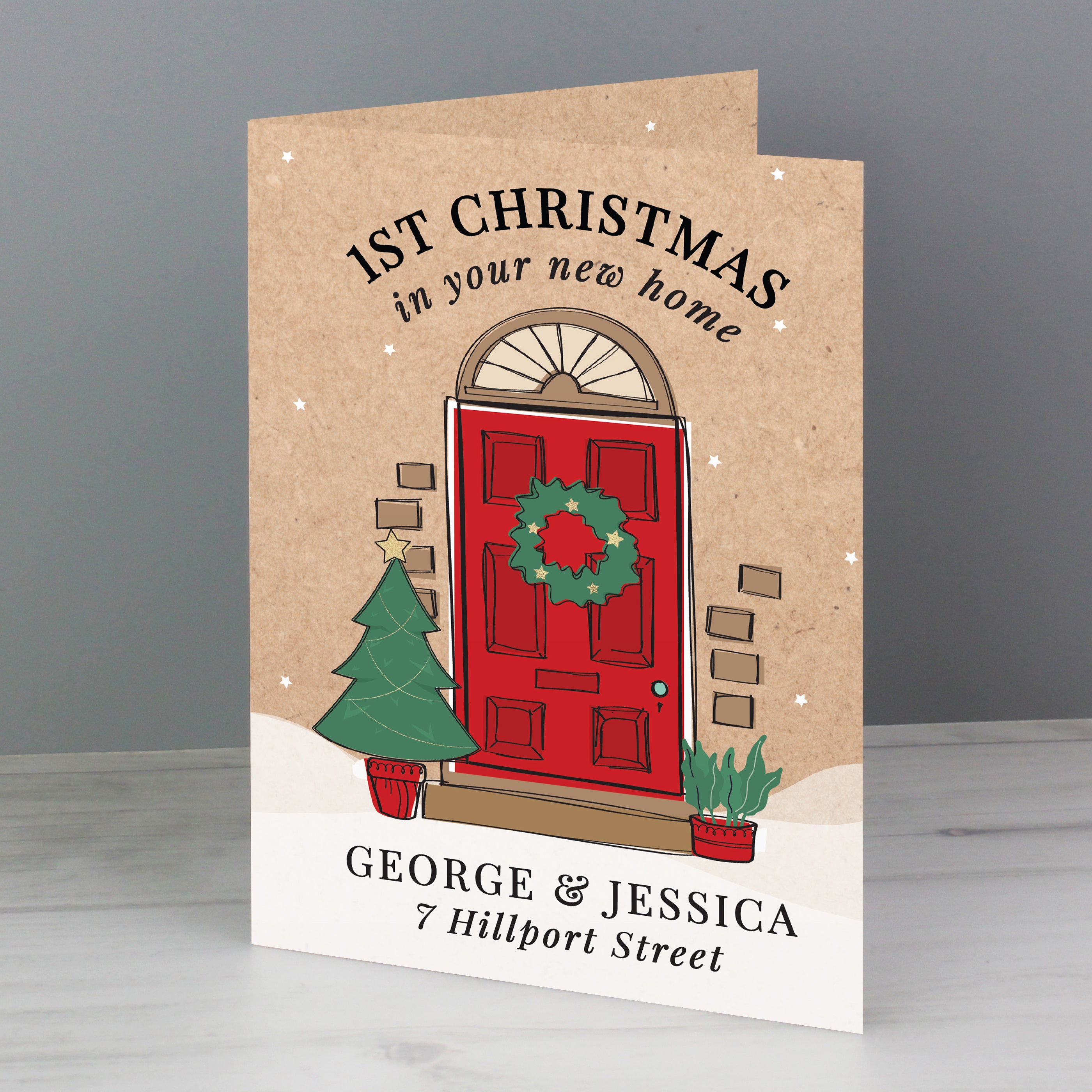 Personalised 1st Christmas in Your New Home Card | A Beautiful Way to Celebrate a Special Milestone