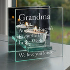 Personalised Mirrored Glass Tea Light Holder | A Stylish Gift for Any Occasion