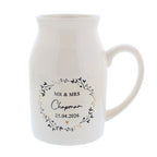 Personalised Floral Wreath Jug Vase | A Stylish Decorative Keepsake for Any Home